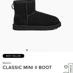Black Classic Mini Ugg Boot